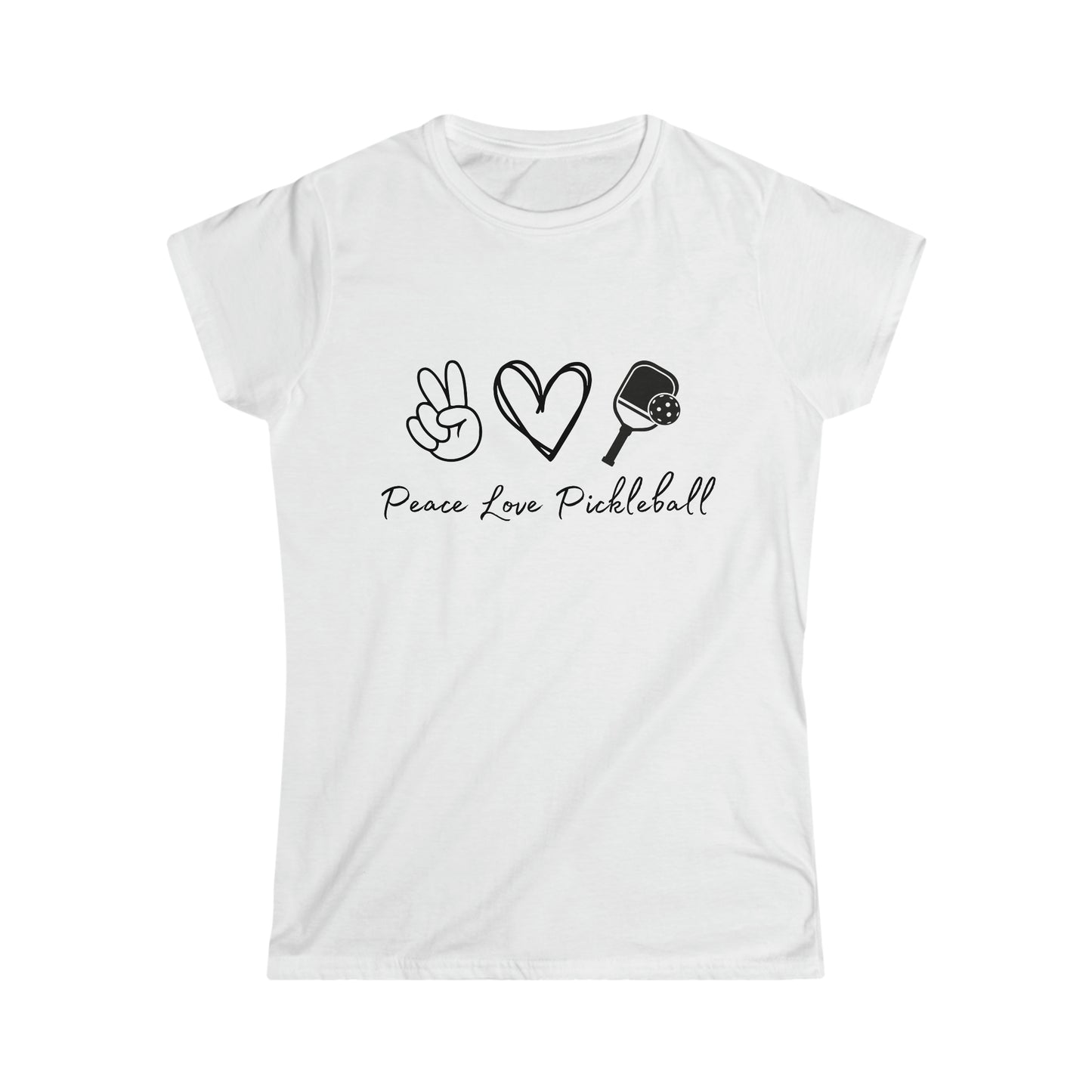 Peace Love Pickleball - Women's Softstyle Tee