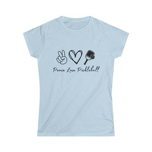 Peace Love Pickleball - Women's Softstyle Tee